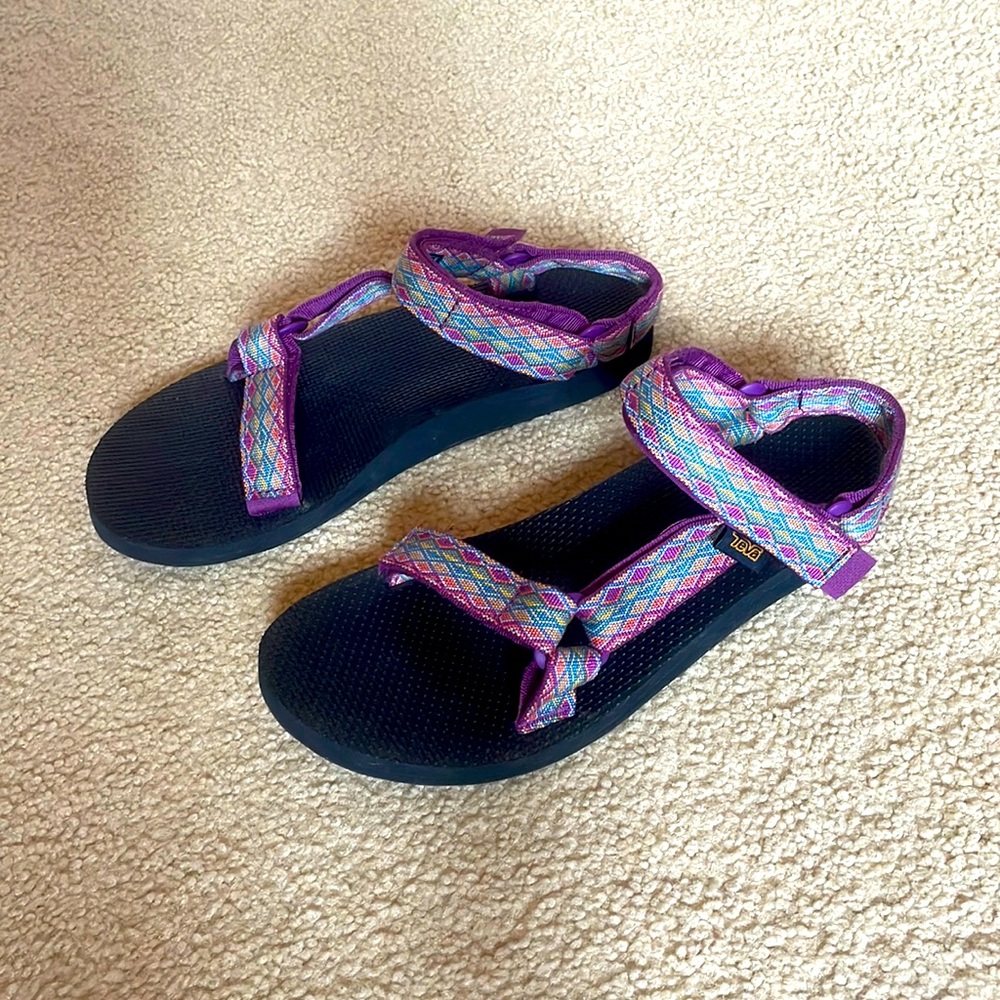 Rainbow Teva Velcro Sandals